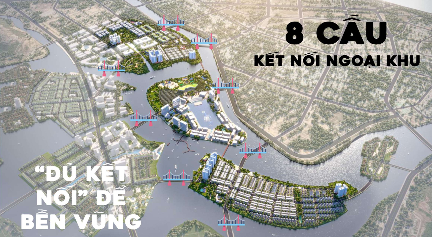 Charmora City 8 cầu kết nối ngoại khu